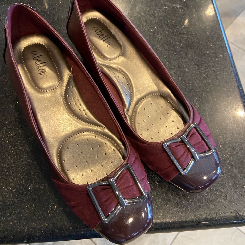 Burgundy shoes